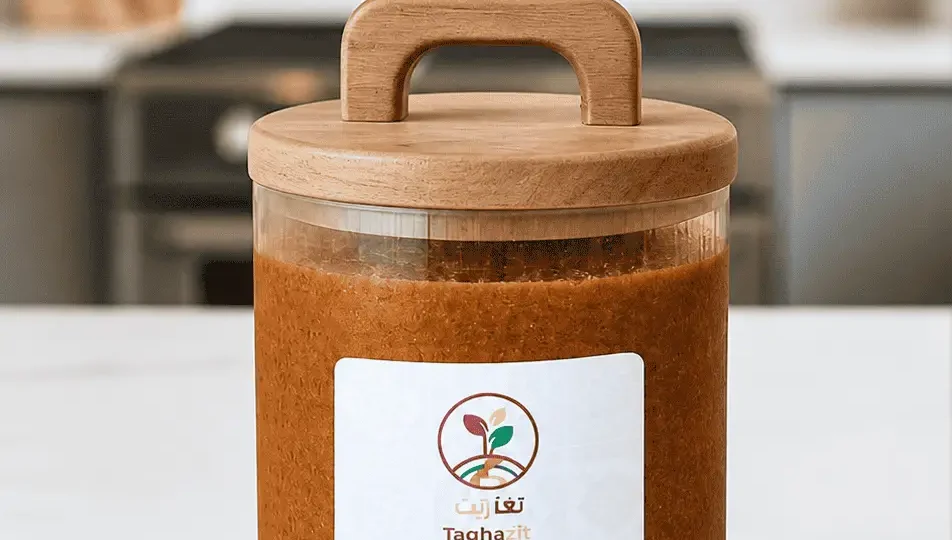 Amlou taghazit.com : Huile d'argan bio, amandes et miel