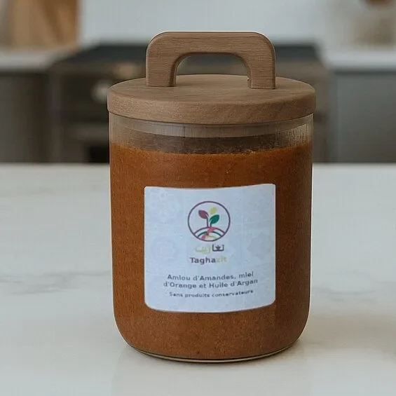 Amlu taghazit.com : Organic Argan oil, almonds and honey